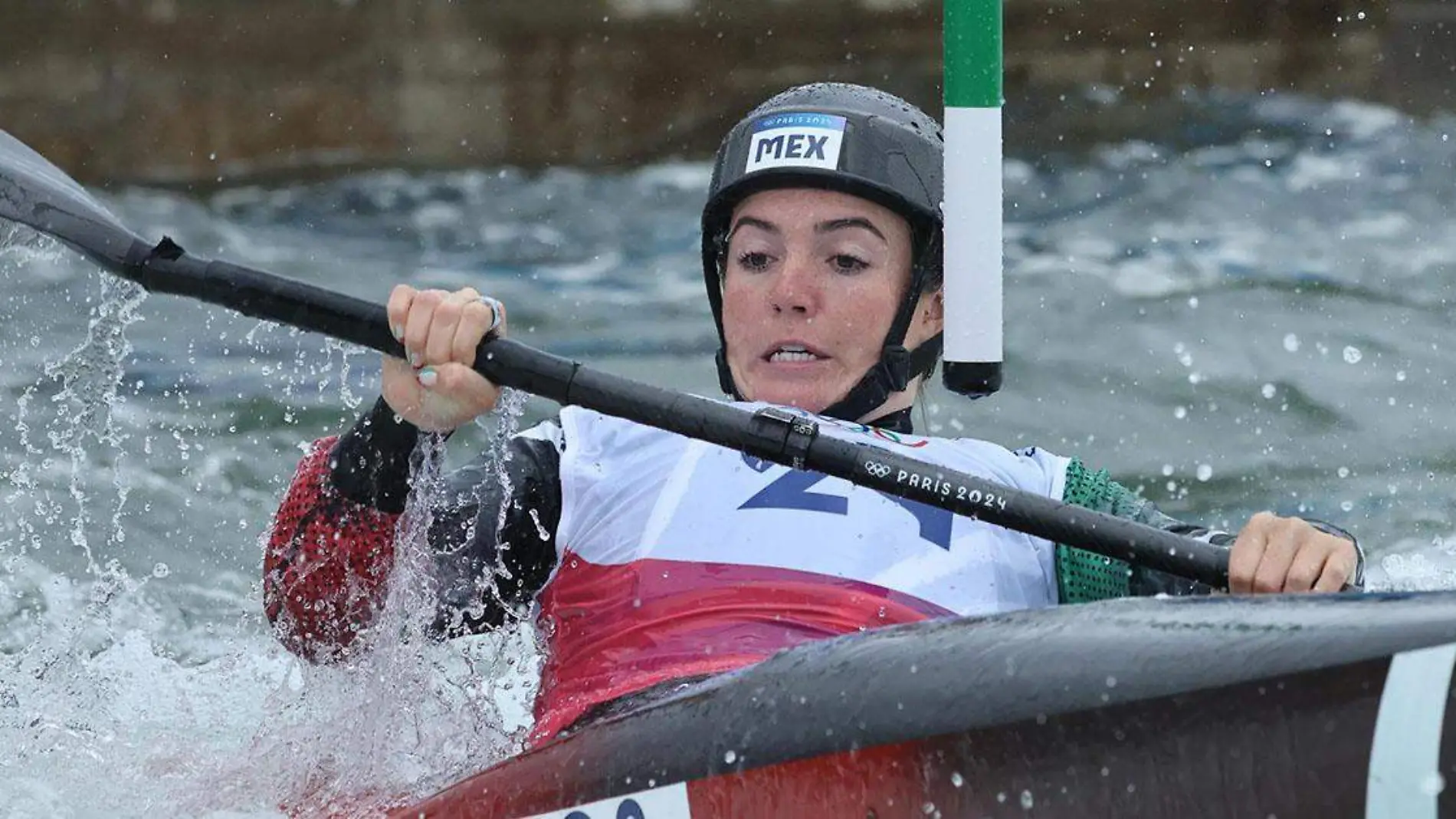 La poblana Sofía Reinoso no logró quedar entre los mejores tiempos para competir mañana en la prueba de kayak K1